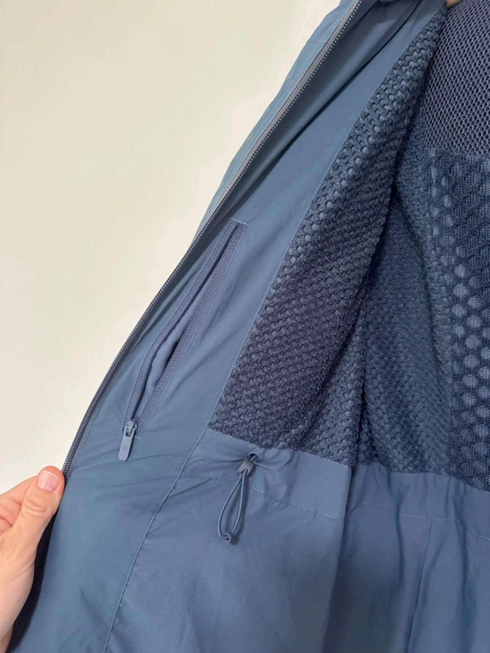 lululemon Sleet Street Long Hooded Puffer Jacket in Blue Slate - Picture 7 of 8